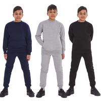 2pcs Solid Joger Set Drawstring waist pants