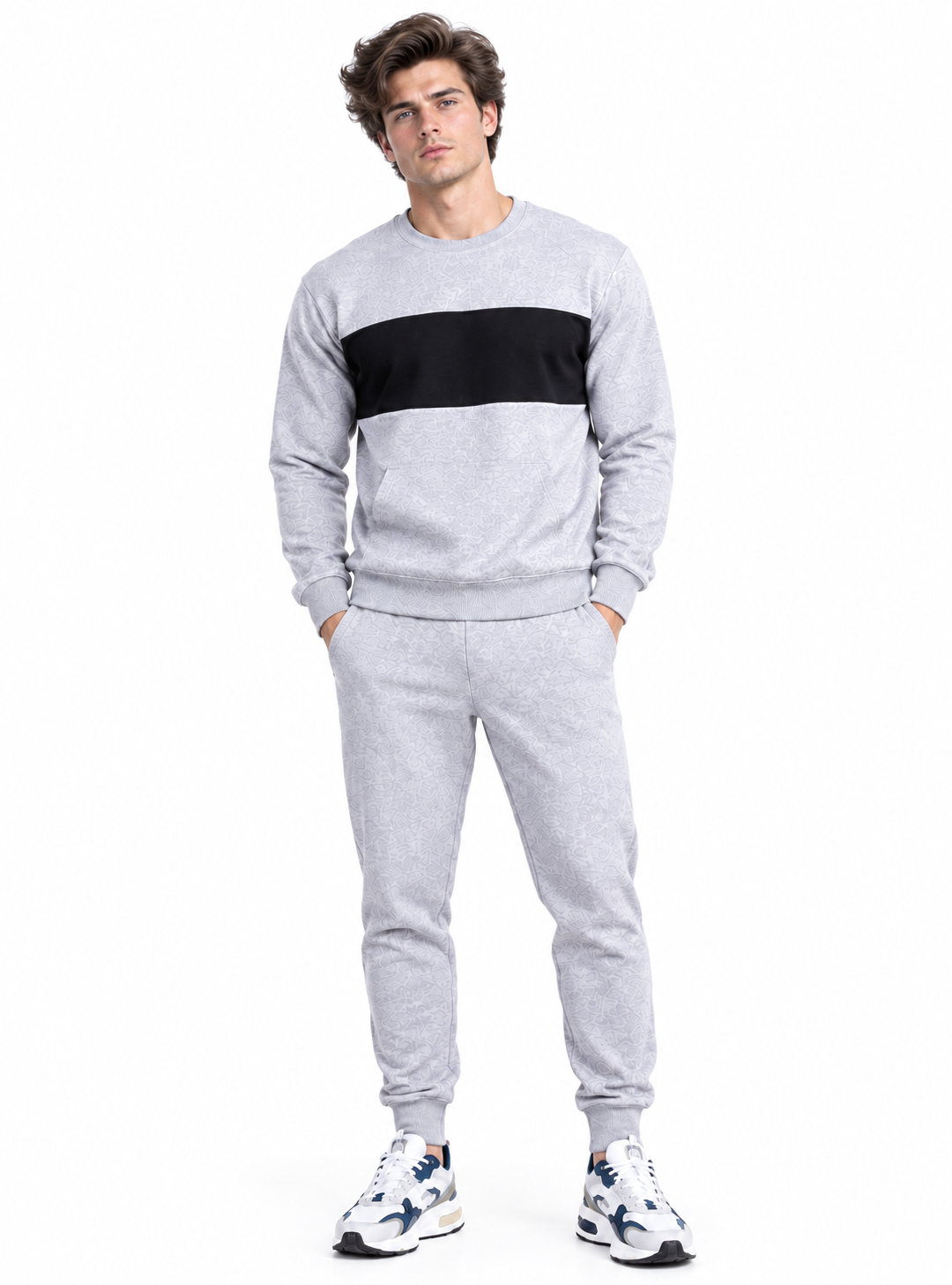 Linework Sweat Suit & Joggers Set