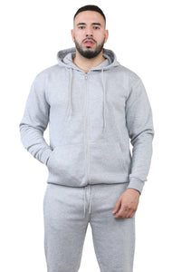2 pcs Zipper Hoodie & Drawstring waist pant