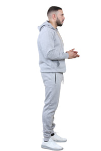 2 pcs Zipper Hoodie & Drawstring waist pant