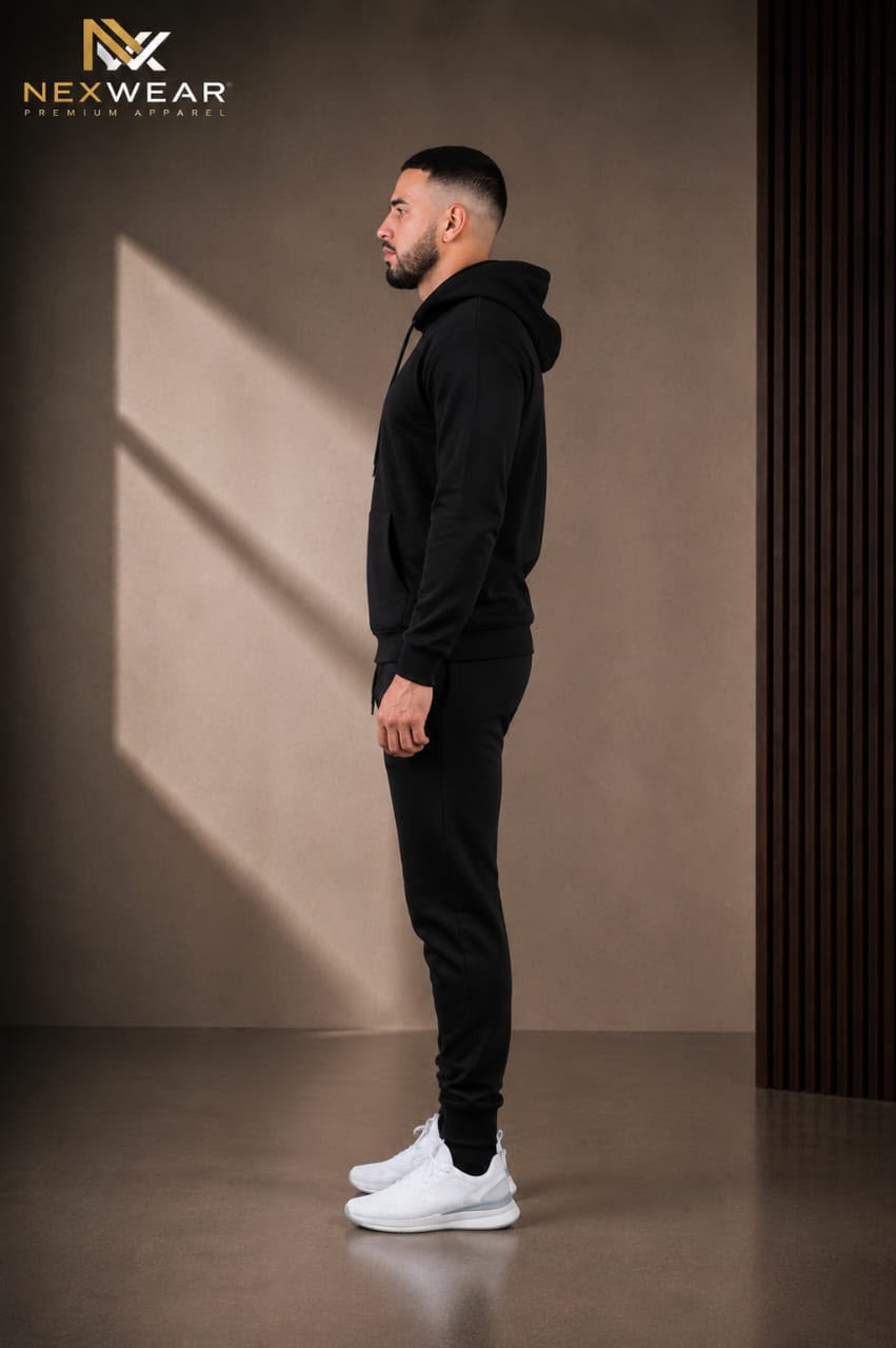 2 pcs Zipper Hoodie & Drawstring waist pant
