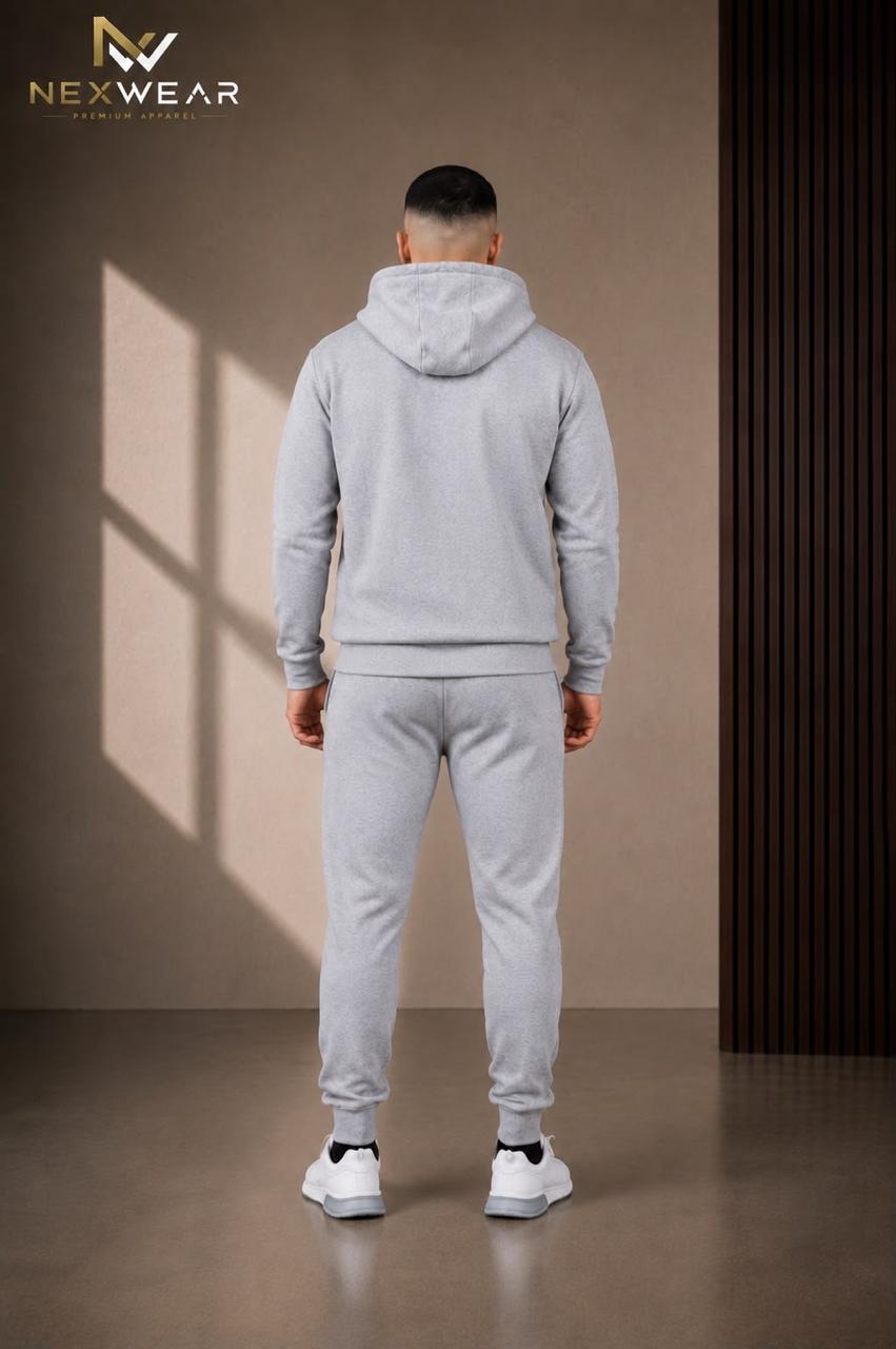 2 pcs Zipper Hoodie & Drawstring waist pant
