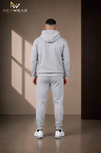 2 pcs Zipper Hoodie & Drawstring waist pant