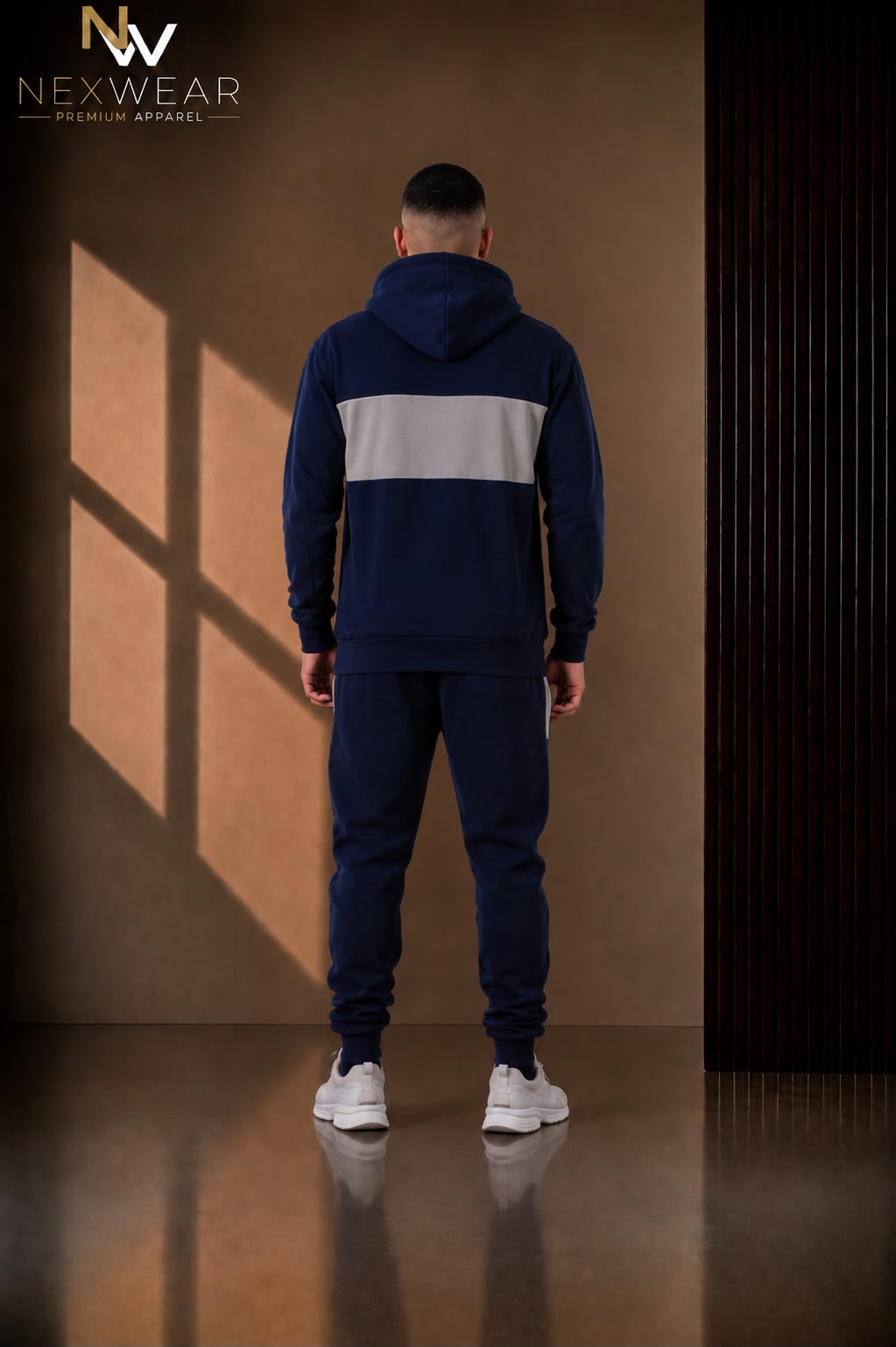 NEXWEAR Men's Premium Front Panel Hoodie Set