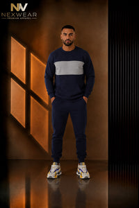 NEXWEAR Men's Premium Front Panel Sweat Suit & Joggers Set