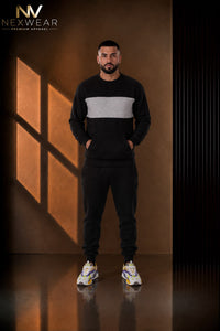 NEXWEAR Men's Premium Front Panel Sweat Suit & Joggers Set