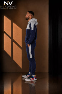 NEXWEAR Men's Premium Shoulder Panel Hoodie Set