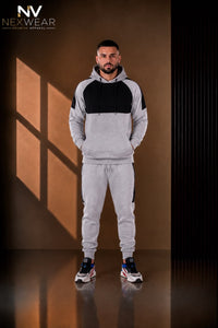 NEXWEAR Men's Premium Shoulder Panel Hoodie Set