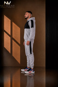 NEXWEAR Men's Premium Shoulder Panel Hoodie Set